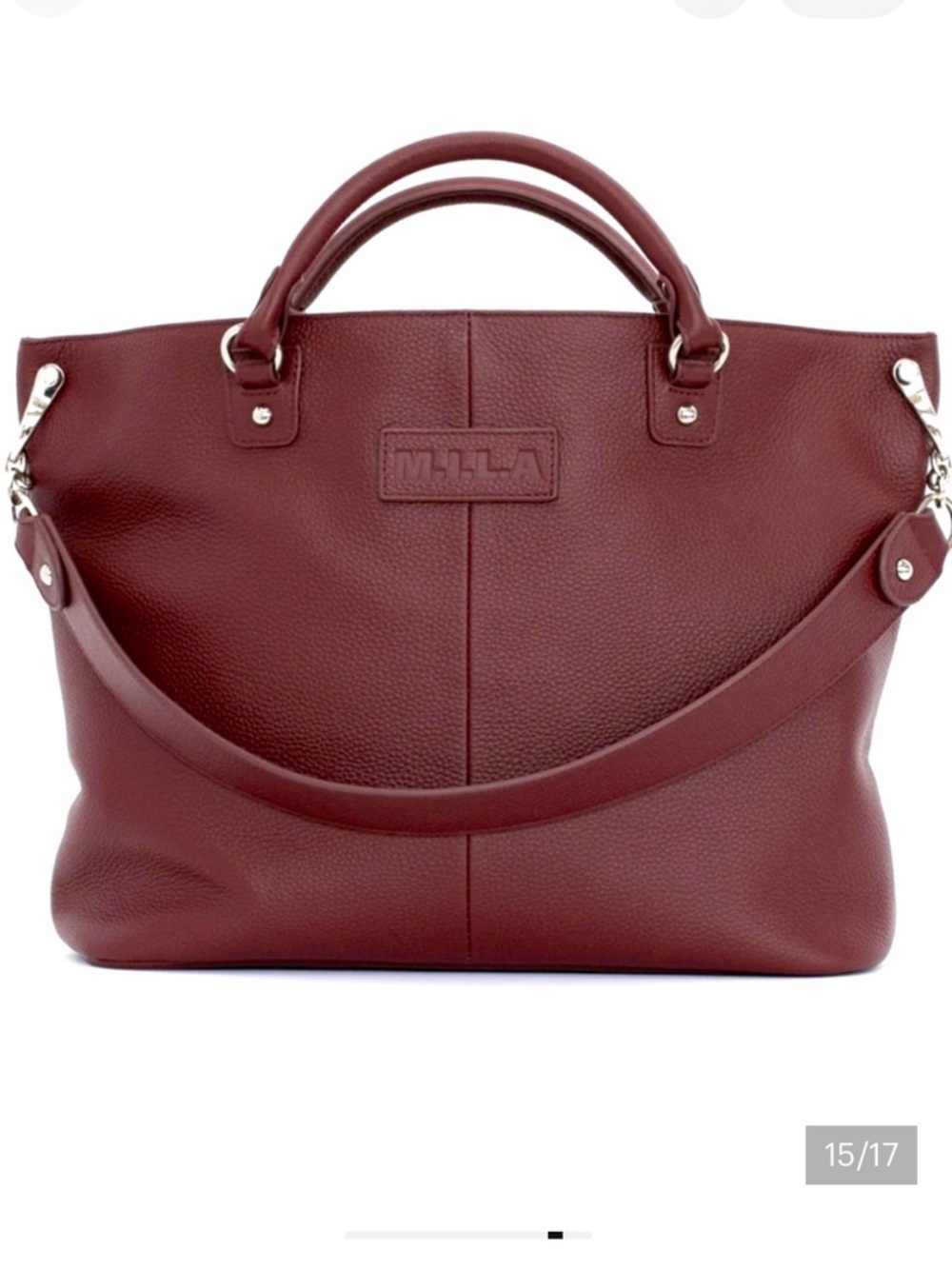 M.I.L.A  Leather Shoulder Bag Tote